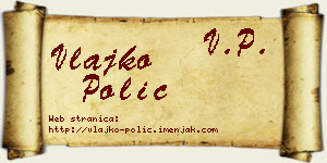 Vlajko Polić vizit kartica
